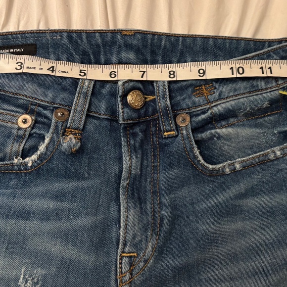 R13 Cropped Kick Jeans Wash Westbourne  Size:25 - Picture 2 of 16